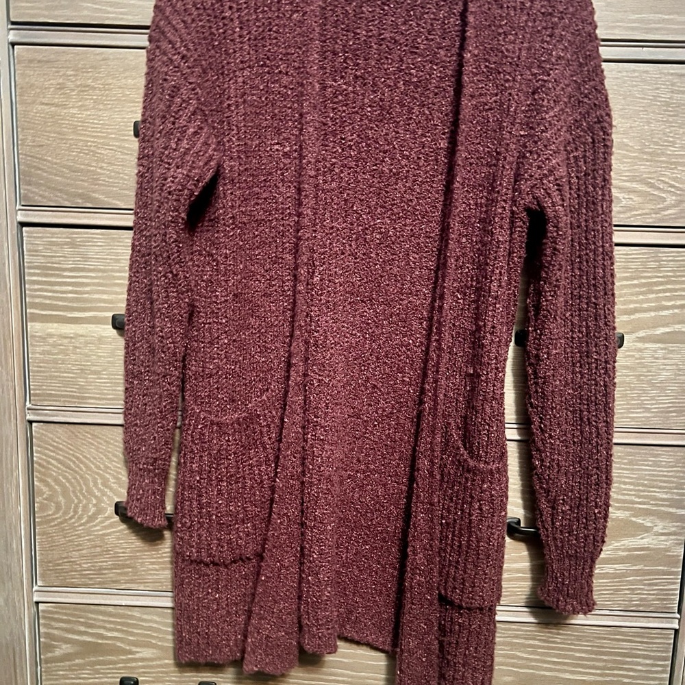 Super Soft Brick Red Staccato Cardigan